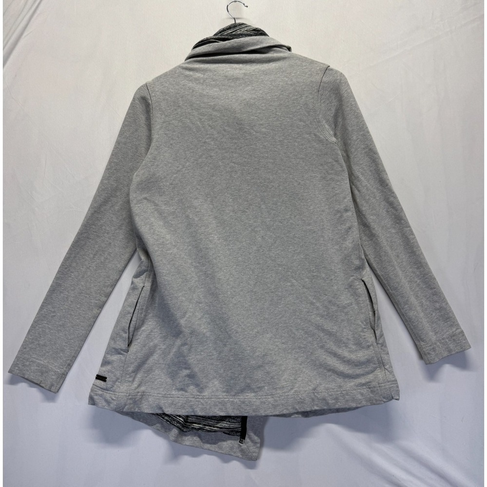 Lululemon Savasana Wrap‎ Jacket Womens 8 Heather Gray Lined Funnel Neck Athletic - Picture 2 of 13